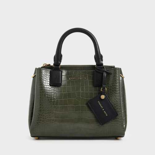 charles and keith croc satchel