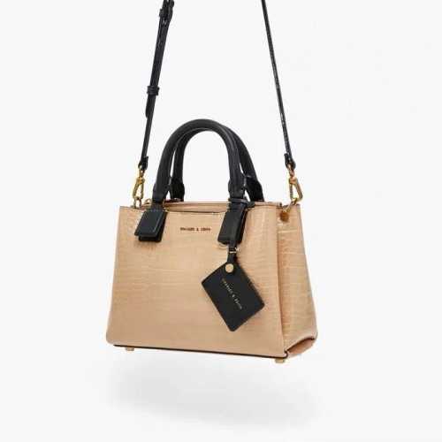 charles and keith croc effect bucket shoulder bag