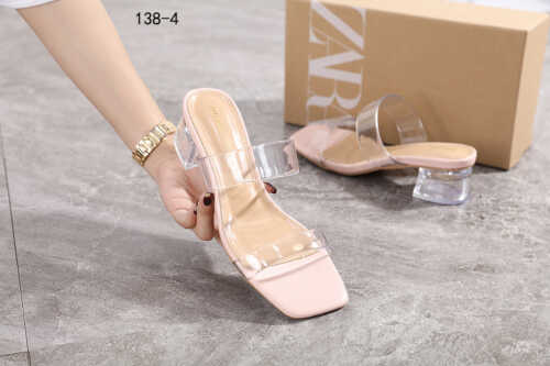 Vinyl sandals best sale with methacrylate heel