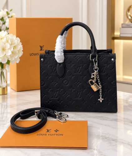 Fashion On The Go Pm Monogram Empreinte  With Magnet Box ( Double Box ) SPA Mirror AAA OTG BLACK yu
